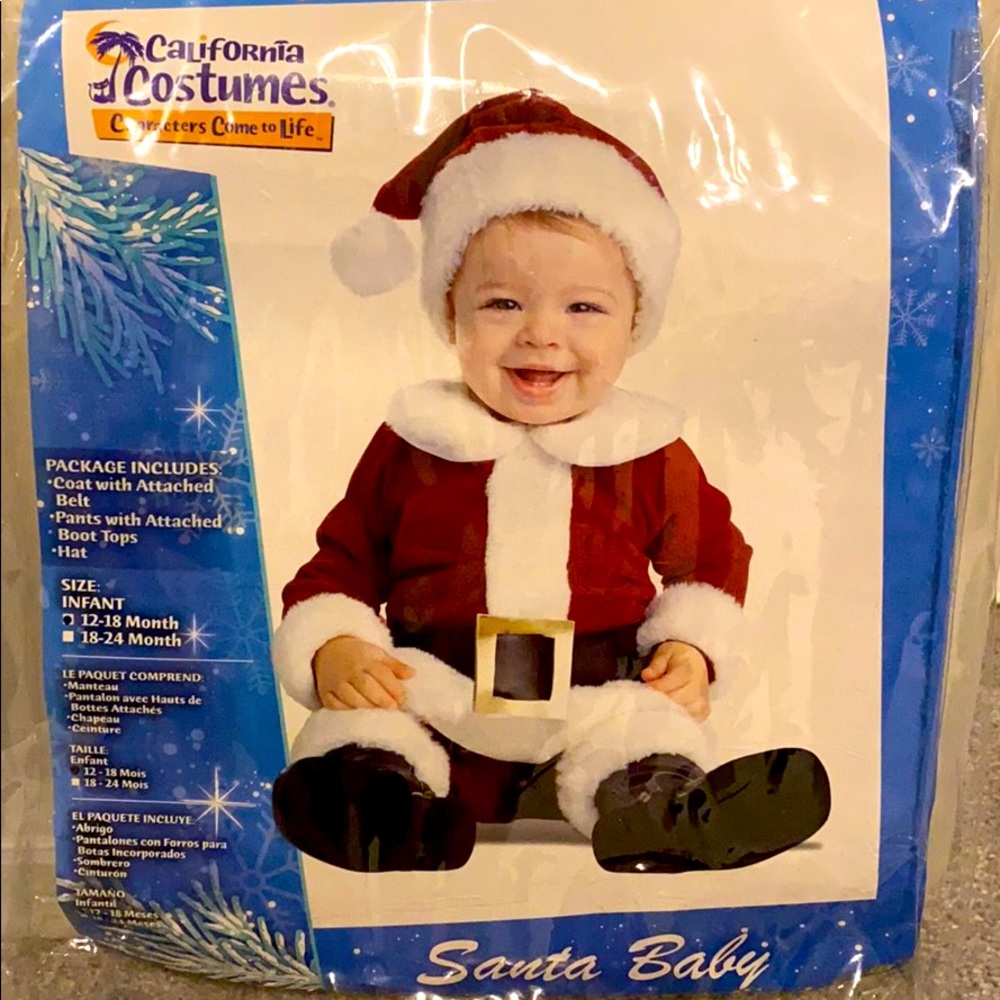 Santa Costume: 12-18 months